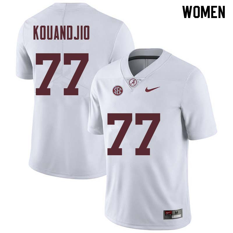 Alabama Crimson Tide Women's Arie Kouandjio #77 White NCAA Nike Authentic Stitched College Football Jersey II16Y13IA